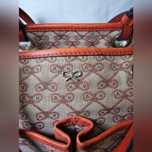 Anya Hindmarch Nevis Handbag in Signature Bow Canvas - Picture 2 of 14